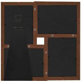 vidaXL Okvir za 4 fotografije (13 x 18 cm) tamnosmeđi MDF | shoptok.hr