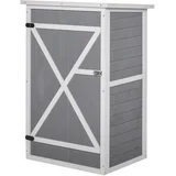 Vrtna lopa 75x56x115 cm črna siva bela, (5000228196)