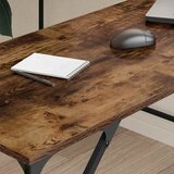  Radni stol boja dimljenog hrasta 149x149x75cm konstruirano drvo Slike