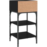 vidaXL Noćni ormarići 2 kom crni 35x34 5x70 cm od konstruiranog drva | shoptok.hr