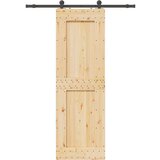 vidaXL Klizna vrata s priborom za montažu 70 x 210 cm masivna borovina | shoptok.hr