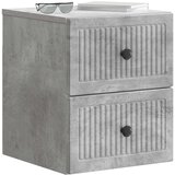  Noćni ormarić za montažu na zid Betonska siva 33 x 34,5 x 40 cm | shoptok.hr