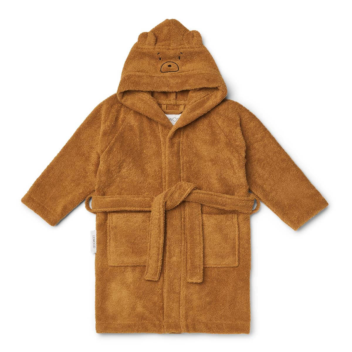 dječji ogrtač za kupanje lily mr bear golden caramel