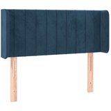 Uzglavlje s ušima tamnoplavo 103x16x78/88 cm baršunasto | shoptok.hr