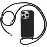 Onasi liquid silikonski ovitek za iphone 11 - črn z vrvico | Shoptok.si