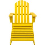 Maison Chic Vrtni Stoli - Stol za vrt Adirondack z naslonjalom za noge les jelke rumen JS604, (21877846) Cene