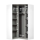 home24 OMARA S KLASIČNIMI VRATI, bela | Shoptok.si