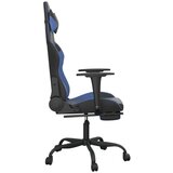  Masažni gaming stol z oporo za noge črno in modro umetno usnje, (21152293) | Shoptok.si