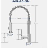 EYN Nizkotlačna kuhinjska armatura za grelnik (bojler) s priklopom na tri cevi | Pipa NT1614 | Shoptok.si