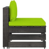 Maison Chic Sekcijski sredinski kavč - Sofa - Kanape z blazinami siv impregniran les, (21727222) Cene