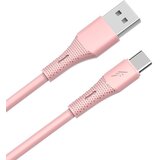Avax Kabl CB3303 / USB-A to USB-C / 18W / 1.5 m / Pink Cene
