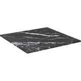 Stolna ploča crna 30 x 30 cm 6 mm staklena s mramornim uzorkom | shoptok.hr
