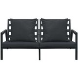  Garnitura z blazinami 4-delna aluminij temno siva | Shoptok.si