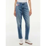 Jeans 90'S Mom High Tapere Modra