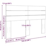 vidaXL Naglavna deska 120 cm iz masivnega lesa, hrast | Shoptok.si