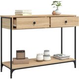  Konzolni stol boja hrasta 100 x 34,5 x 75 cm konstruirano drvo | Eponuda.com