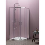 Kolpa San Tuš kabina Kolpa San Eco Quat silver ram R80x185cm providno staklo 5mm 538570 - Outlet cena | ePonuda.com