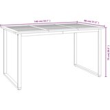  7-dijelni vrtni blagovaonski set od bagremovog drva i metala | shoptok.hr