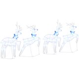  LED Riječni jeleni 4 pcs Bijelo tkanina | shoptok.hr
