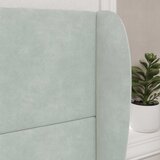  Uši uzglavlja Svijetlo siva 80 x 23 x 6 cm Baršun | shoptok.hr