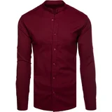 DStreet Men's Monochrome Burgundy Shirt