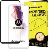  Kaljeno steklo zaščita zaslona z ohišjem v okvirju, prilagojeno za Motorola One Fusion+ (Fusion Plus) črna | Shoptok.si