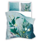 Esposa OBOJESTRANSKA POSTELJNINA 200/200 cm saten zelena | Shoptok.si