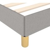  Okvir za krevet s uzglavljem svjetlosivi 100x200 cm od tkanine | shoptok.hr