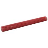 vidaXL Žična mreža za ograjo jeklo s PVC oblogo 10x1,5 m rdeča | Shoptok.si