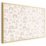  Plakat - Rainbows and Hearts 60x40 Zlatni okvir | shoptok.hr