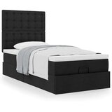 vidaXL otomanski okvir kreveta s madraca crni 80x200cm od tkanine | shoptok.hr