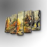 Wallity 5PUC-131 multicolor decorative canvas painting (5 pieces) | ePonuda.com
