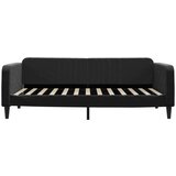  Dnevni krevet s madracem crni 100 x 200 cm baršunasti | shoptok.hr