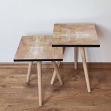 Hanah home 2SHP223 pomoćni stočić, 2 komada, krem Cene