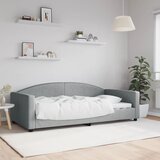 vidaXL Raztegljiva postelja svetlo siva 100x200 cm blago Cene