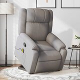 Maison Chic masažni naslanjač - Relax naslanjač s funkcijo vstajanja taupe blago, (22061497) | Shoptok.si