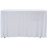  Rastezljive navlake za stol 2 kom duge 243 x 76 x 74 cm bijele | Eponuda.ba