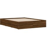  Okvir za krevet s ladicama boja hrasta 150x200 cm drveni | shoptok.hr