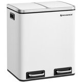 Songmics Koš za smeti 2x 15 L, siv | Shoptok.si