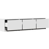 TV ormarić s LED svjetlima bijeli 165 x 34 x 40 cm drveni | shoptok.hr