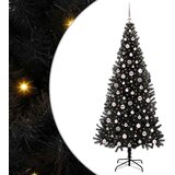  Božićno drvce Crna 240 cm PVC | shoptok.hr