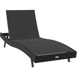  Ležaljka 3 pcs Crna 197 x 70 x 82 cm poliratan | shoptok.hr