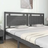  Uzglavlje za krevet sivo 205,5 x 4 x 100 cm od masivne borovine | shoptok.hr