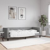 vidaXL Raztegljiva postelja svetlo siva 80x200 cm blago Cene