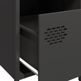  Noćni ormarići 2 kom crni 35x39x43,5 cm čelični | shoptok.hr