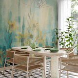  Foto tapeta - A touch of summer - floral motif with a meadow of flowers in blue tones 300x210 | shoptok.hr
