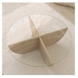 Hanah home Klub sto Lily 90cm Bež | Eponuda.ba