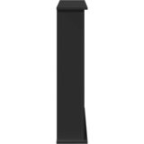  Okvir za kamin crni 75 x 20 x 87,5 cm od konstruiranog drva | shoptok.hr
