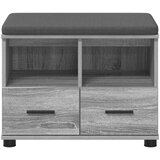  Haldna klop z blazino s predalom Siva Sonoma 60 x 38 x 46 cm, (5000155694) | Shoptok.si