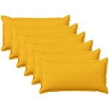  Presvlaka za jastuk 6 pcs HOUTEN Svijetlo žuta 40 x 80 cm | shoptok.hr